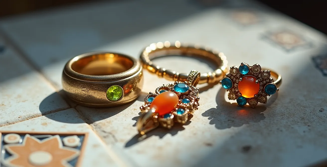 Diseños innovadores de joyería que ocultan o transforman piedras de nacimiento